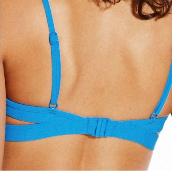 SEAFOLLY
Active Hybrid Bralette Bikini Top.Electric Blue USA Size 4 - Picture 2 of 9